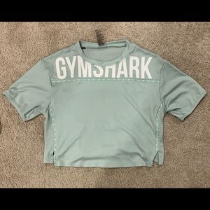 gymshark cropped top with open back